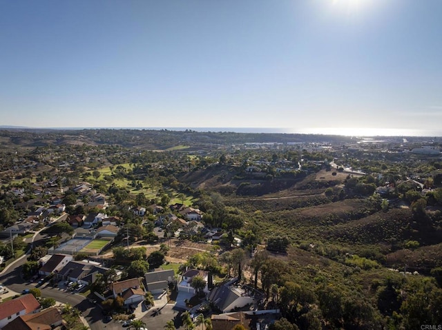 bird's eye view featuring a residential view