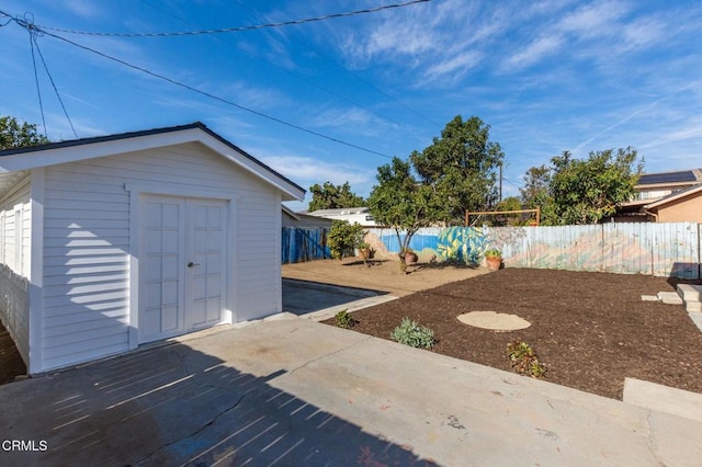 238 Stanford St, Santa Paula, CA 93060 - fenced backyard featuring a patio and a storage shed
