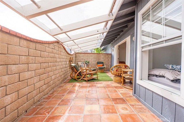 view of patio / terrace featuring a fenced backyard