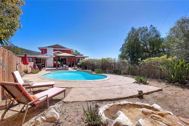 2056 Wonderview Dr, Vista, CA 92084 - view of pool featuring a patio and a fenced backyard