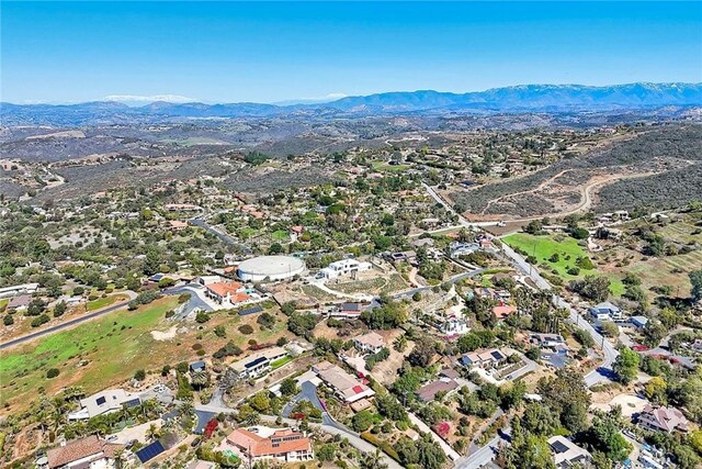 2056 Wonderview Dr, Vista, CA 92084 - aerial overview of property's location with a mountain backdrop