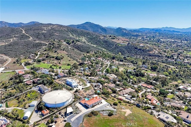 2056 Wonderview Dr, Vista, CA 92084 - aerial perspective of suburban area featuring a mountain backdrop