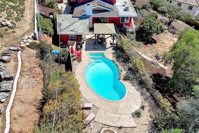 2056 Wonderview Dr, Vista, CA 92084 - aerial view of property and surrounding area with a pool area
