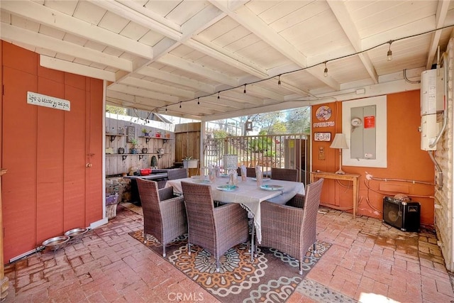 2056 Wonderview Dr, Vista, CA 92084 - view of patio / terrace featuring outdoor dining space