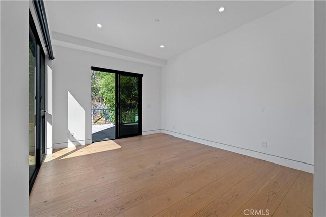 4653 Vanalden Ave, Tarzana, CA 91356 - unfurnished room featuring wood finished floors, recessed lighting, and baseboards