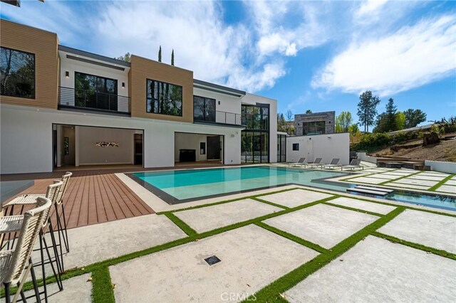 4653 Vanalden Ave, Tarzana, CA 91356 - swimming pool featuring a patio area