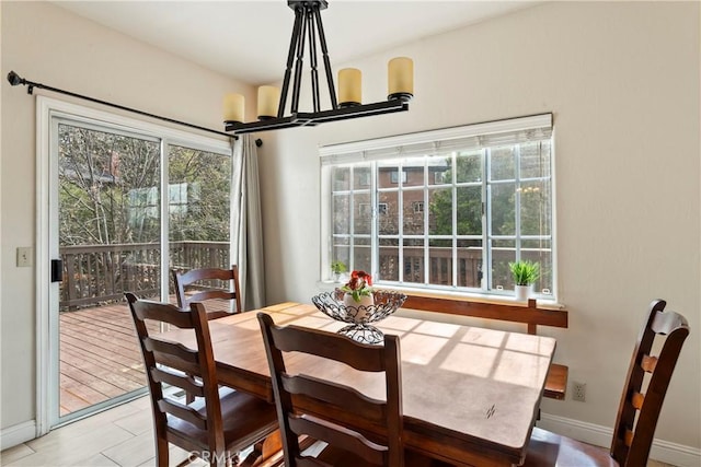 892 Breithorn Dr, Lake Arrowhead, CA 92352 - dining room with baseboards