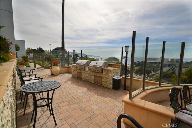 view of patio / terrace featuring area for grilling