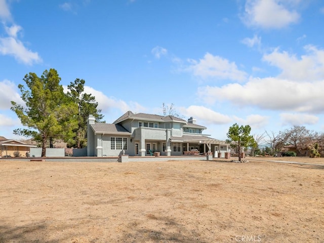 view of rear view of property