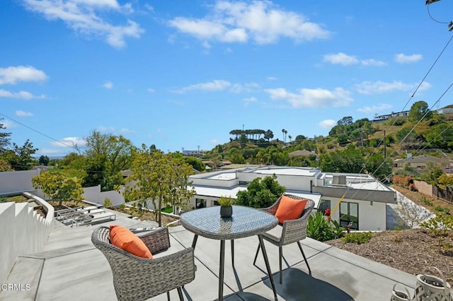 view of patio / terrace with fence