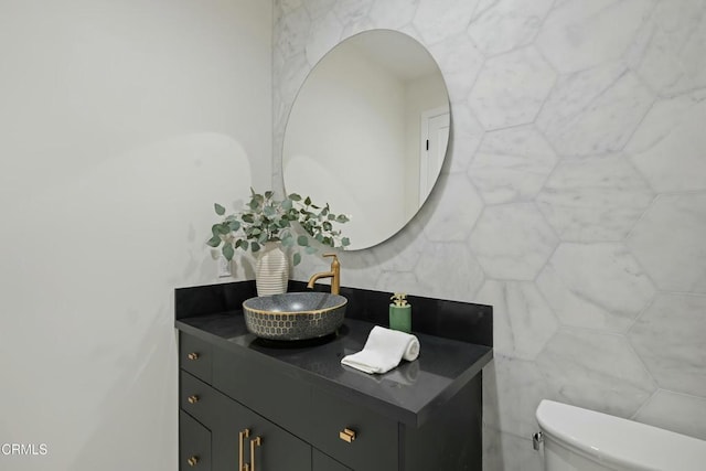 724 Via Arroyo, Ventura, CA 93003 - half bathroom featuring vanity and toilet