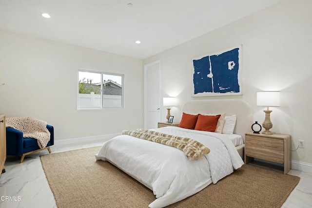 724 Via Arroyo, Ventura, CA 93003 - bedroom with marble finish flooring and recessed lighting