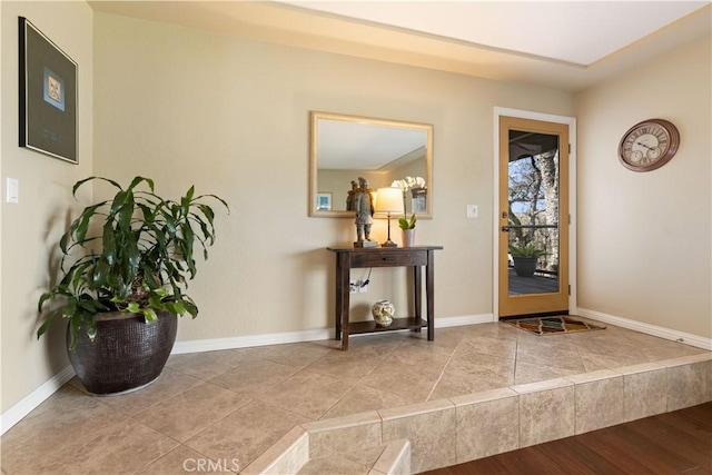 entrance foyer with baseboards