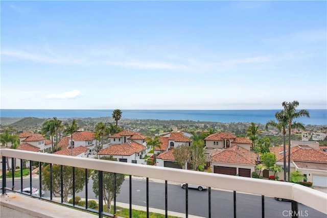 balcony featuring a residential view