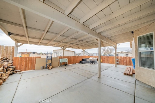 view of patio / terrace with fence