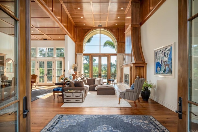 sunroom with french doors and plenty of natural light