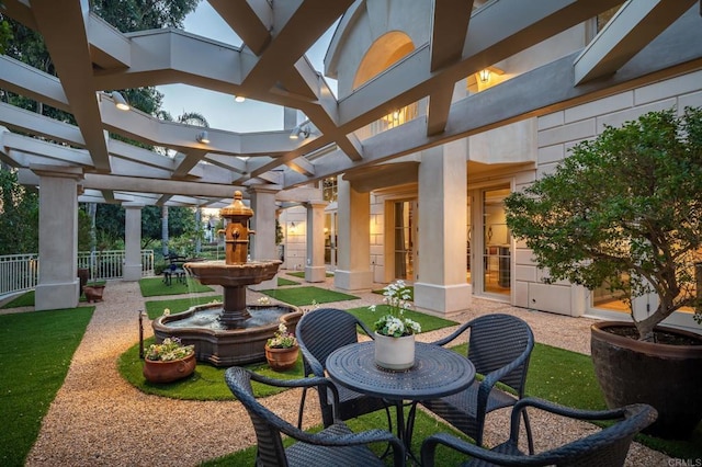 14479 Emerald Ln, Rancho Santa Fe, CA 92067 - view of patio with a pergola