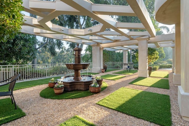 14479 Emerald Ln, Rancho Santa Fe, CA 92067 - view of yard featuring a pergola
