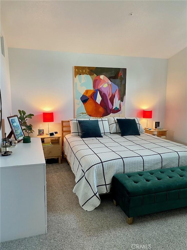 bedroom featuring carpet floors