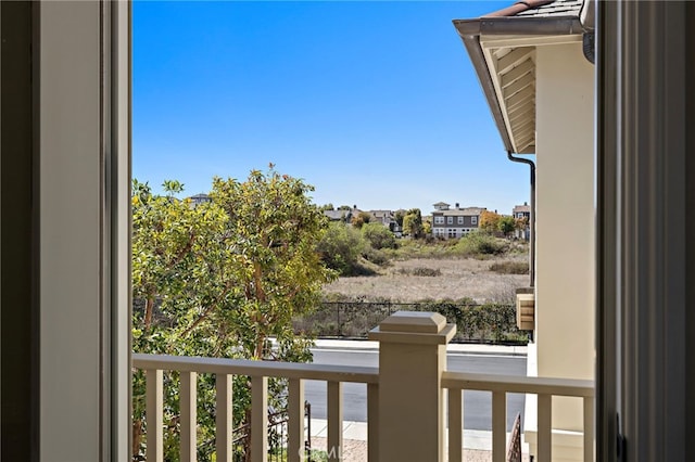 view of balcony