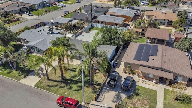 bird's eye view featuring a residential view