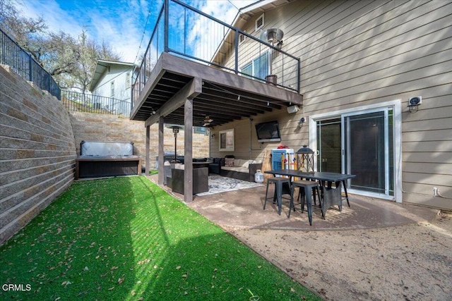2438 Captains Walk, Bradley, CA 93426 - patio / terrace featuring outdoor lounge area, a patio area, and area for grilling