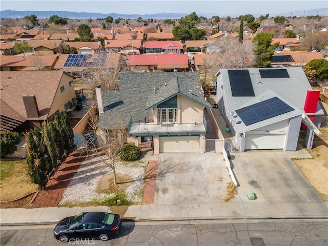 drone / aerial view featuring a residential view