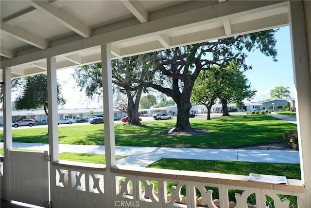 doorway to outside featuring a residential view