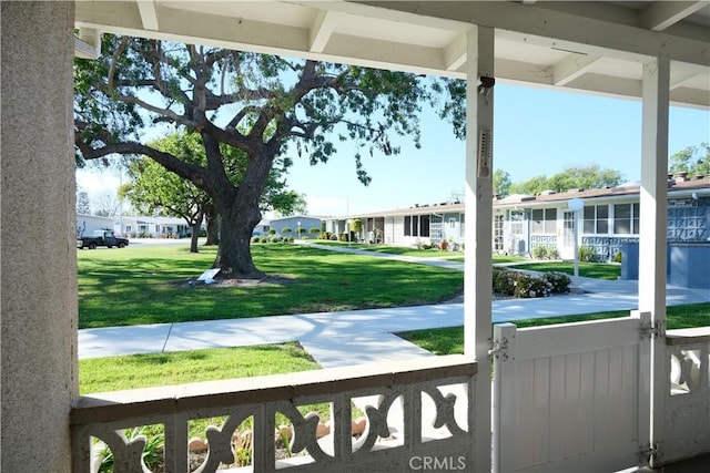 entryway with a residential view