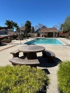 pool featuring a patio