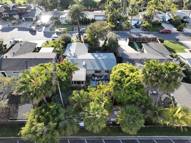 bird's eye view with a residential view