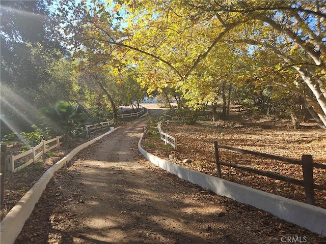 view of road