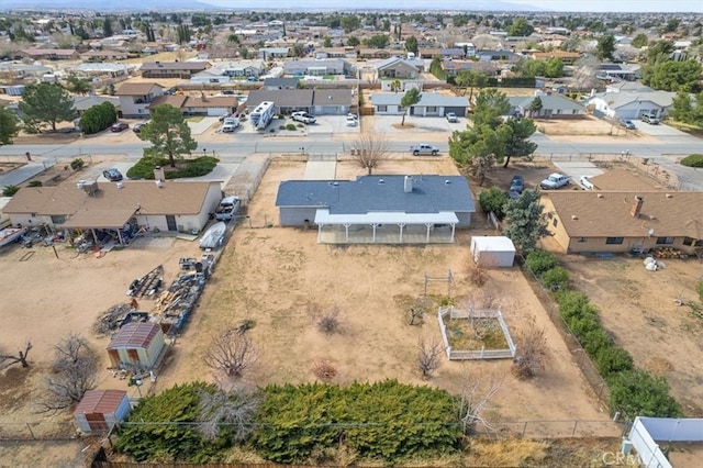 birds eye view of property featuring a residential view