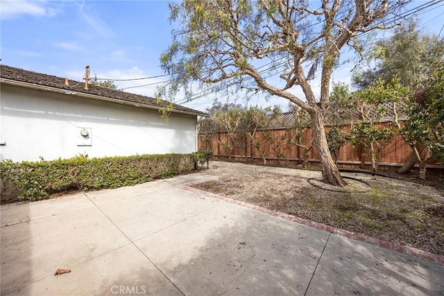 view of patio with fence