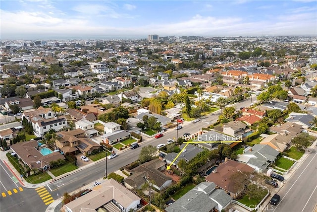 birds eye view of property featuring a residential view