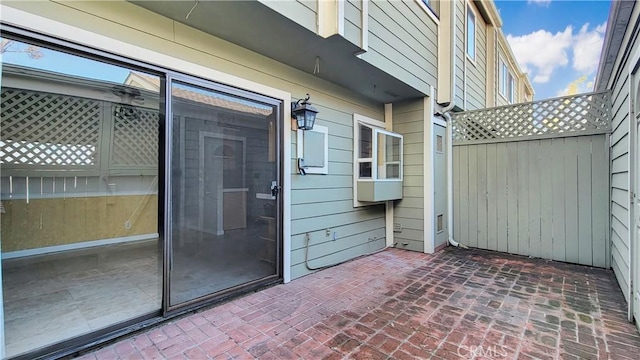 view of patio / terrace with fence