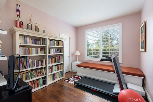 office featuring wood finished floors