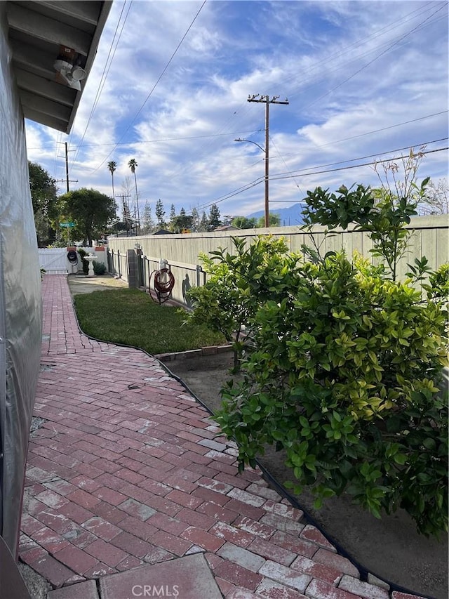 view of patio / terrace featuring a fenced backyard