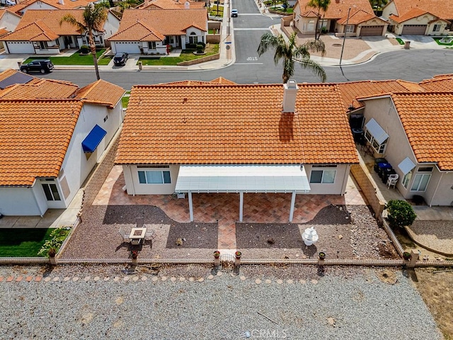 aerial view featuring a residential view