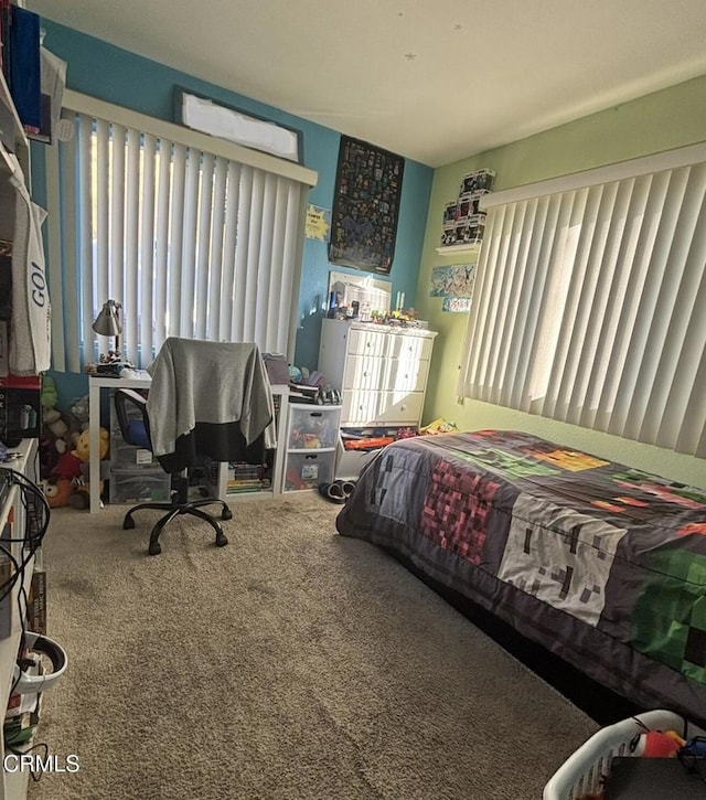 bedroom with carpet flooring