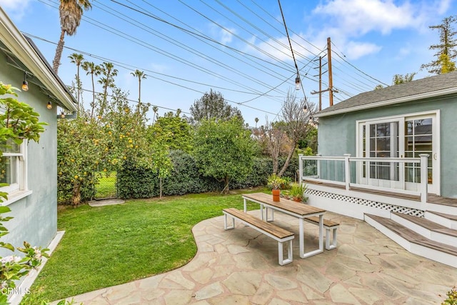 view of patio / terrace with a deck