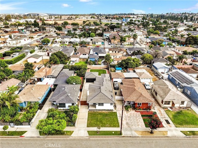 aerial view featuring a residential view