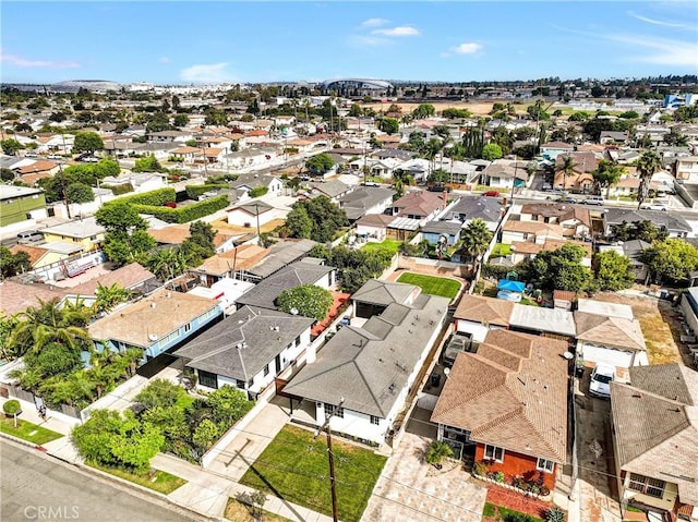 drone / aerial view featuring a residential view