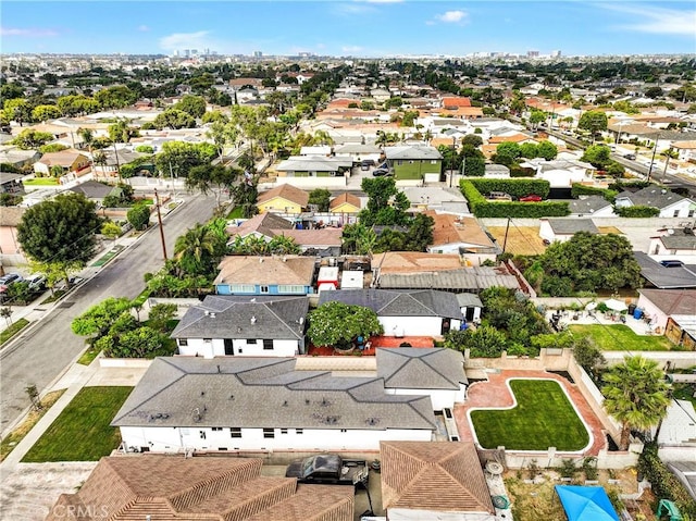 aerial view featuring a residential view