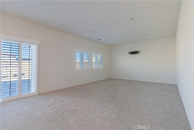 view of carpeted empty room