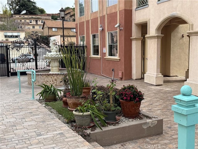 view of patio with fence