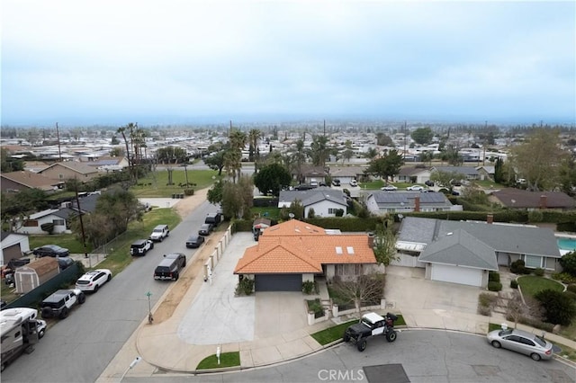 drone / aerial view featuring a residential view