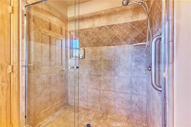 full bathroom with a stall shower