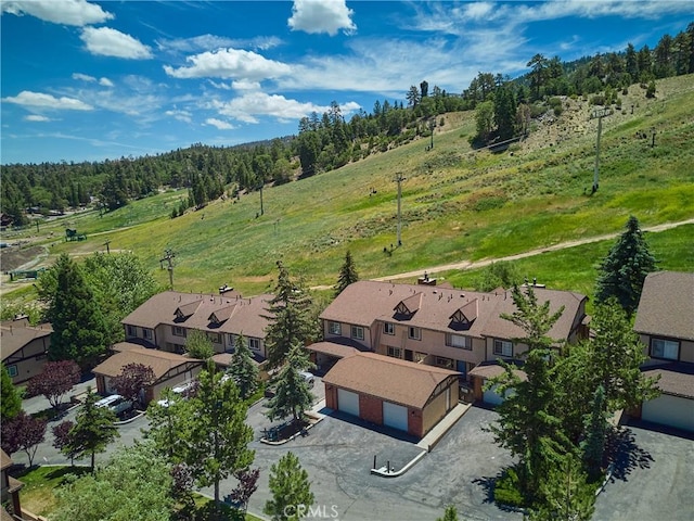 drone / aerial view with a residential view