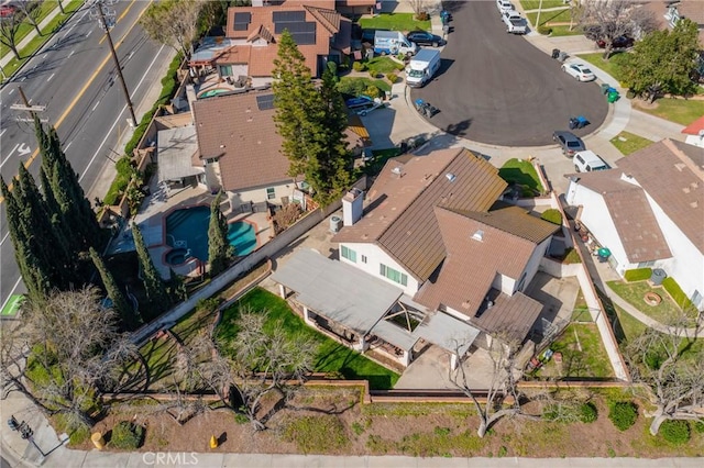 birds eye view of property featuring a residential view